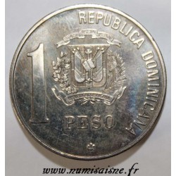 DOMINICAN REPUBLIC - KM 66 - 1 PESO 1988