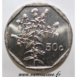 MALTA - KM 98 - 50 CENTS 1998