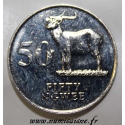 SAMBIA - KM 30 - 50 NGWEE 1992 - Letschwe Antilope