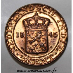 NIEDERLÄNDISCH-OSTINDIEN - KM 314.2 - 1/2 CENT 1945