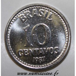 BRÉSIL - KM 602 - 10 CENTAVOS 1987