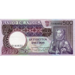 ANGOLA - PICK 107 - 500 ESCUDOS - 10/06/1973