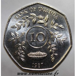 OUGANDA - KM 30 - 10 SHILLINGS 1987