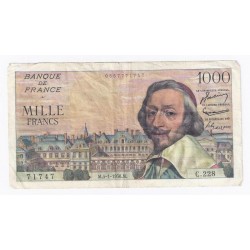 FAY 42/18 - 1000 FRANCS RICHELIEU - 05/01/1956 - TRES TRES BEAU - PICK 134