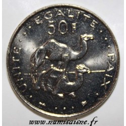 DSCHIBUTI - KM 25 - 50 FRANCS 1999