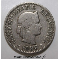 SCHWEIZ -  KM 27 - 10 RAPPEN 1899 - LIBERTAS