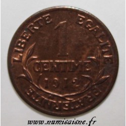 FRANKREICH - KM 840 - 1 CENTIME 1912 - TYP DUPUIS