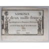 ASSIGNATEN VON 2 000 FRANCS - 07/01/1795 - NATIONALE DOMÄNEN