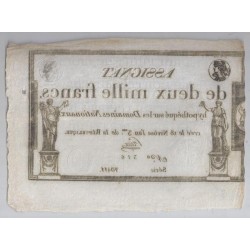 ASSIGNATEN VON 2 000 FRANCS - 07/01/1795 - NATIONALE DOMÄNEN