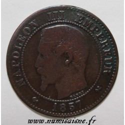 FRANCE - KM 776 - 2 CENTIMES 1857 B - Rouen - TYPE NAPOLEON III