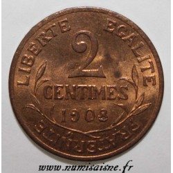 FRANCE - KM 841 - 2 CENTIMES 1908 - TYPE DUPUIS