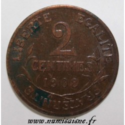 FRANCE - KM 841 - 2 CENTIMES 1908 - TYPE DUPUIS