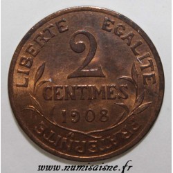 FRANCE - KM 841 - 2 CENTIMES 1908 - TYPE DUPUIS