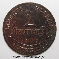 FRANCE - KM 841 - 2 CENTIMES 1908 - TYPE DUPUIS