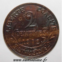 FRANCE - KM 841 - 2 CENTIMES 1912 - TYPE DUPUIS
