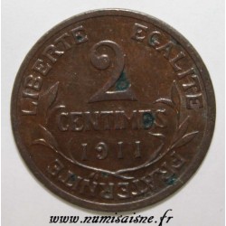 FRANKREICH - KM 841 - 2 CENTIMES 1911 - TYP DUPUIS