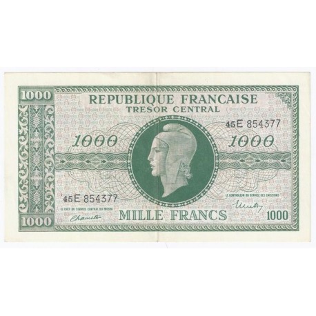 FAY VF 13 - 1000 FRANCS MARIANNE - 1945 - JAUNI SINON SUP - PICK 108