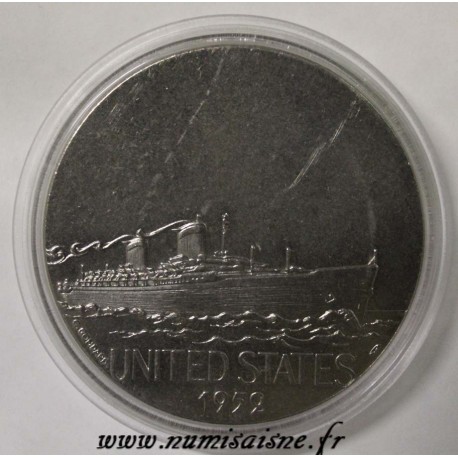 FRANCE - MÉDAILLE - BATEAU -  UNITED STATES - 1952 - TRANSATLANTIQUE