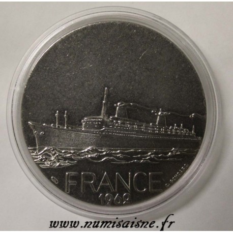 FRANKREICH - MEDAILLE - BOOT - DIE FRANCE - 1962 - TRANSATLANTISCH