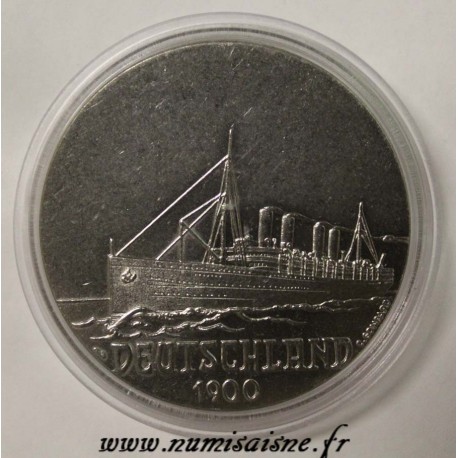 FRANCE - MÉDAILLE - BATEAU -  DEUTSCHLAND - 1900 - HAPAG