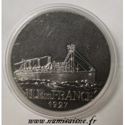 FRANKREICH - MEDAILLE - BOOT - ILE DE FRANCE - 1927  - TRANSATLANTISCH