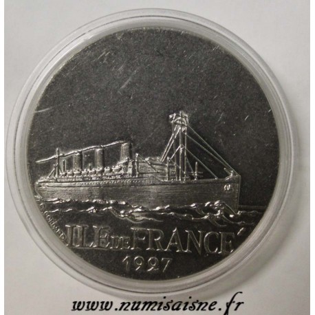 FRANCE - MÉDAILLE - BATEAU - ILE DE FRANCE - 1927 - TRANSATLANTIQUE