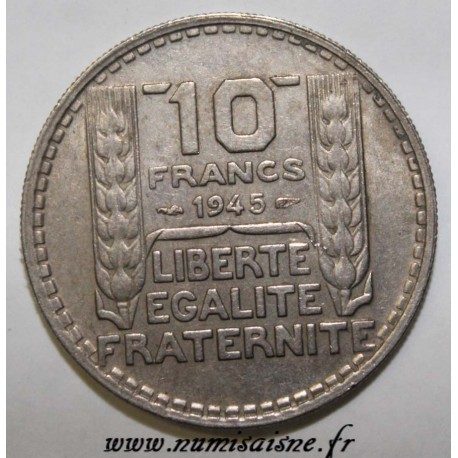 FRANKREICH - KM 908.1 - 10 FRANCS 1945 - TYP TURIN RL