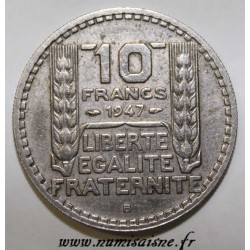 FRANCE - KM 909.1 - 10 FRANCS 1947 B - Beaumont le Roger - TYPE TURIN - SMALL HEAD
