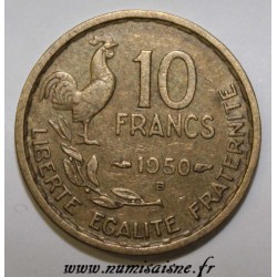 GADOURY 812 - 10 FRANCS 1950 B - Beaumont le Roger - TYPE GUIRAUD - KM 915.2