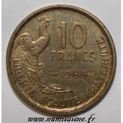 FRANCE - KM 915.1 - 10 FRANCS 1958 - TYPE GUIRAUD