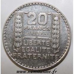 FRANCE - KM 879 - 20 FRANCS 1937 - TYPE TURIN