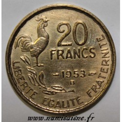 FRANKREICH - KM 917 - 20 FRANCS 1953 B - TYPE G.GUIRAUD