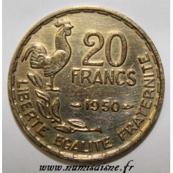 FRANCE - KM 917 - 20 FRANCS 1950 - TYPE G.GUIRAUD - 3 FEATHERS