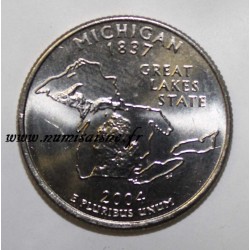 ETATS UNIS - KM 355 - 1/4 DOLLAR 2004 D - MICHIGAN