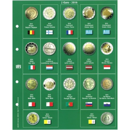 Accessoires de classement pour pièces en Euros : Album, classeur