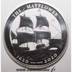 BRITISCHE JUNGFERNINSELN - 1 DOLLAR 2020 - THE MAYFLOWER  - 1 Unze Silber