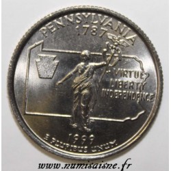 ETATS UNIS - KM 294 - 1/4 DOLLAR 1999 P - Philadelphie - PENNSYLVANIA