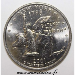 ÉTATS UNIS - KM 318 - 1/4 DOLLAR 2001 D - NEW YORK