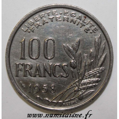 FRANKREICH - KM 919.2 - 100 FRANCS 1958 B - Rouen - TYP COCHET