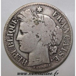 FRANCE - KM 817 - 2 FRANCS 1872 K - Bordeaux - TYPE CÉRÈS