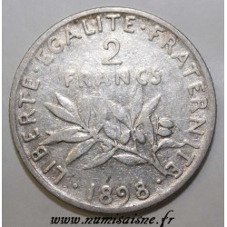 GADOURY 532 - 2 FRANCS 1898 TYPE SEMEUSE - KM 845