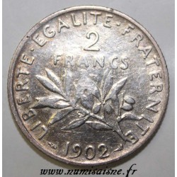 FRANCE - KM 845 - 2 FRANCS 1902 - TYPE SOWER