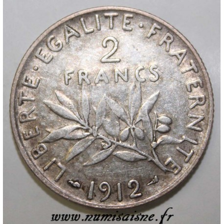 GADOURY 532 - 2 FRANCS 1912 - TYPE SEMEUSE - KM 845