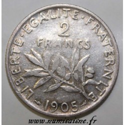 FRANKREICH - KM 845 - 2 FRANCS 1905 - TYP SÄMANN