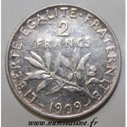 FRANCE - KM 845 - 2 FRANCS 1909 - TYPE SOWER