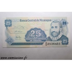 NICARAGUA  - PICK 170a - 25 CENTAVOS - (1991)