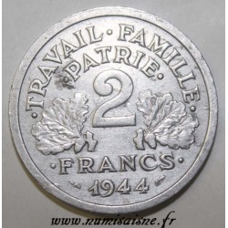 FRANCE - KM 903 - 2 FRANCS 1944 B - Beaumont le Roger - TYPE FRENCH STATE