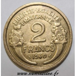 FRANKREICH - KM 886 - 2 FRANCS 1940 - TYP MORLON