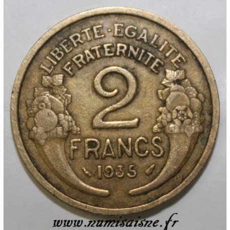 FRANCE - KM 886 - 2 FRANCS 1935 TYPE MORLON