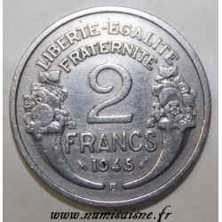 FRANCE - KM 904 - 2 FRANCS 1945 B - Beaumont le Roger - TYPE MORLON